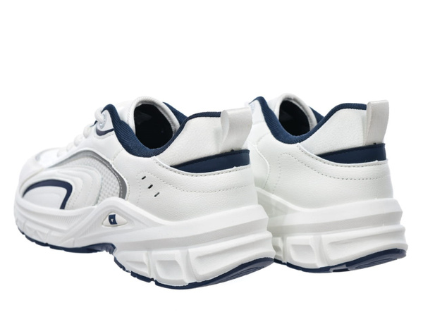 Buty męskie sportowe białe Big Star SS174284 z ekoskóry sznurowane 