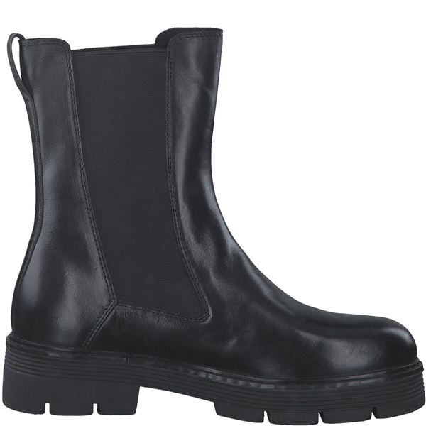 Botki sztyblety damskie zimowe skórzane czarne Marco Tozzi 25441