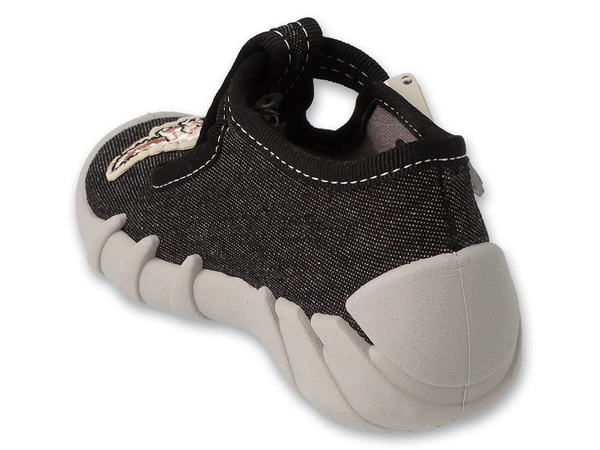 Kapcie dziecięce Befado 110P512 chłopięce domowe do przedszkola zapinki