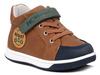 Trzewiki dziecięce chłopięce Wojtyłko 25381 na rzepy skórzana wkładka