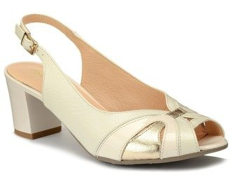 CZÓŁENKA BIOECO 3719 ECRU SKÓRA NATURALNA