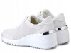 Sneakersy damskie Marco Tozzi 23500 buty na koturnie białe skórzane