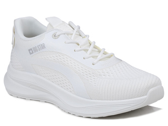 Buty sportowe męskie całe białe Big Star RR174270 tekstylne sznurowane