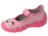 Kapcie dziecięce różowe Befado 109P235 baleriny do przedszkola na rzepy