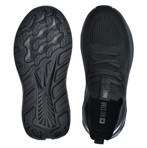 Sneakersy damskie czarne Big Star RR274A132 sportowe tekstylne lekkie