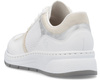 Buty sportowe Rieker N6502-80 sneakersy damskie skórzane białe 
