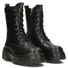 Buty zimowe damskie workery ocieplane skórzane czarne Filippo DBT4759/25