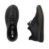 Półbuty damskie Rieker 50959 sneakersy  sportowe czarne skórzane wygodne