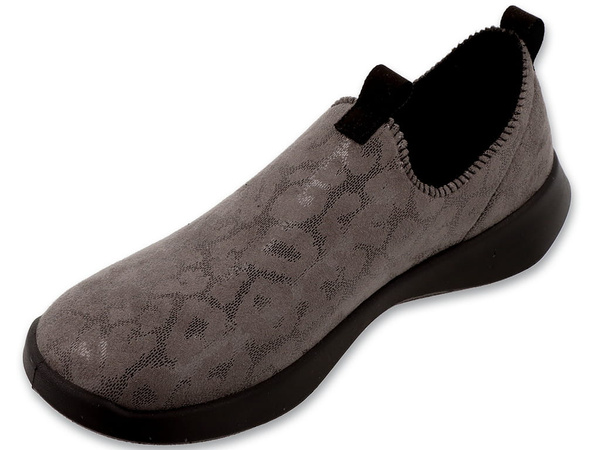 Półbuty damskie elastyczne na haluksy wsuwane szare Dr Orto 646D001