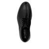 Półbuty męskie czarne Rieker 14642 skórzane sznurowane płaskie wizytowe
