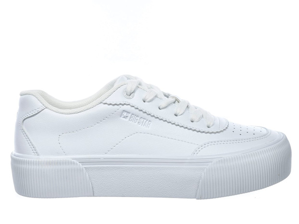Sneakersy damskie całe białe Big Star RR274303 sportowe na platformie