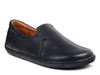 Półbuty damskie barefoot czarne Venetto B001 skórzane wsuwane na haluksy