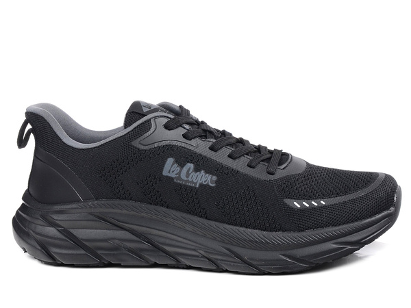 Buty sportowe męskie czarne Lee Cooper 3167 sneakersy lekkie sznurowane