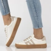 Sneakersy damskie Filippo DP6798/25 buty na platformie skórzane białe