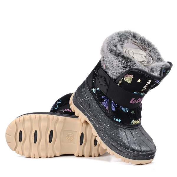 Śniegowce dziecięce Lee Cooper 3787K buty zimowe dziewczęce ocieplane