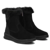Botki damskie czarne Filippo DBT7271 zamszowe skórzane na zamek wygodne