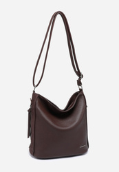 Torebka damska klasyczna brązowa na ramię ekoskóra Luigisanto HS6604-Z