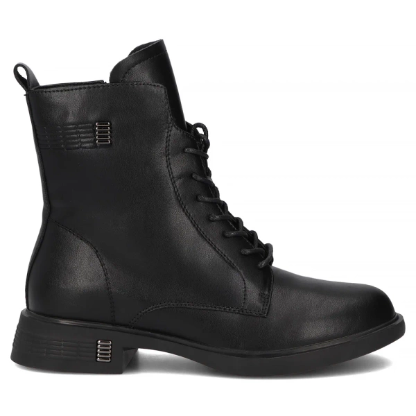 Buty damskie ocieplane jesienne trzewiki Filippo DBT7201 skórzane 