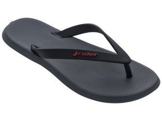 Klapki japonki męskie Rider 11650 czarne gumowe basenowe plażowe