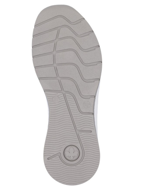 Buty sportowe Rieker N6502-80 sneakersy damskie skórzane białe 