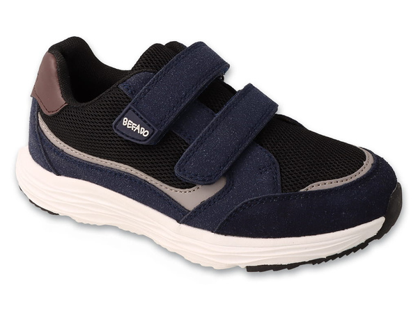 Buty dziecięce chłopięce Befado 514X020 sportowe skórzana wkładka rzepy