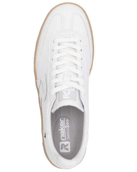 Buty damskie Rieker W2200-80 białe skórzane sneakersy półbuty sportowe