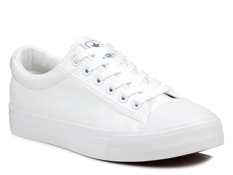 Trampki damskie całe białe News 1200 sznurowane klasyczne na platformie