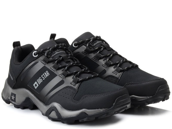 Buty trekkingowe Big Star GG174269 sportowe męskie czarne niskie 