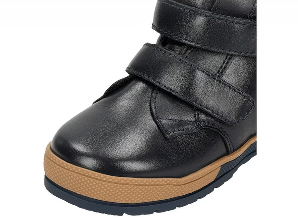 Buty dziecięce zimowe Bartek 8800556 chłopięce ocieplane wełną skórzane