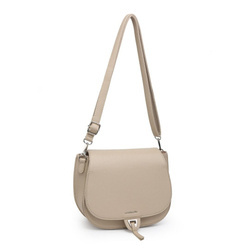 Torebka damska listonoszka mała beżowa na ramię ekoskóra Luigisanto 2304
