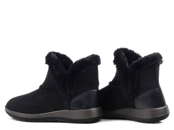 Buty zimowe botki damskie ocieplane czarne Inblu WG-22