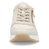 Sneakersy damskie beżowe Rieker N9301-60 półbuty skórzane na zamek