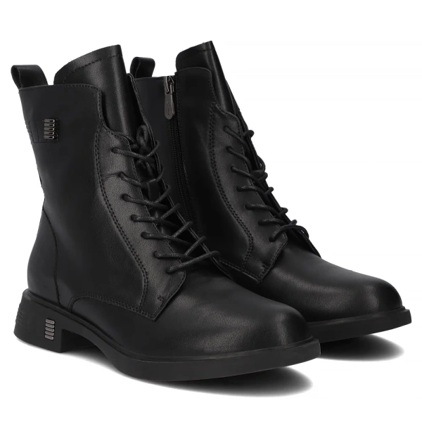 Buty damskie ocieplane jesienne trzewiki Filippo DBT7201 skórzane 