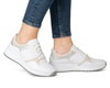 Buty sportowe Rieker N6502-80 sneakersy damskie skórzane białe 