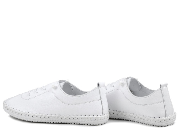 Buty sportowe damskie skórzane białe miękkie wygodne Izzi 1622