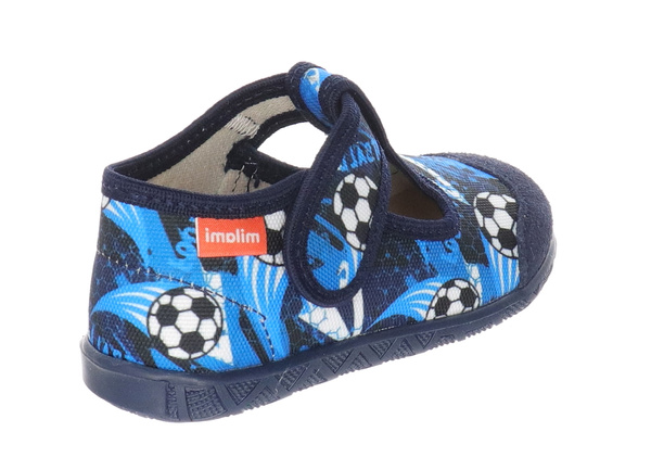 Kapcie chłopięce do przedszkola szerokie profilowane na rzep Milami 112