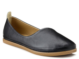 Baleriny damskie baletki czarne T.Sokolski W25-479 skórzane wygodne