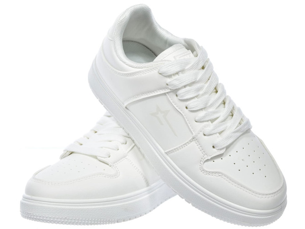 Sneakersy damskie całe białe Big Star RR274A241 sportowe sznurowane