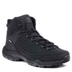 Buty męskie zimowe czarne McBraun 9457 trekkingowe ocieplane za kostkę
