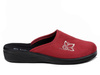 Kapcie damskie pantofle domowe zakryte Inblu CU-2D bordowe z haftem