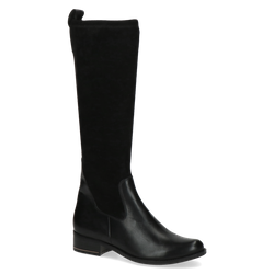 Kozaki damskie długie czarne ze streczem Caprice 25514-41