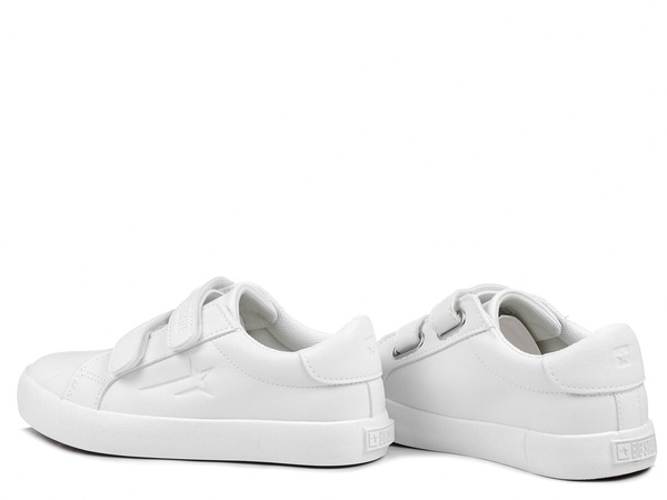 Buty dziecięce trampki Big Star na rzepy ekoskóra białe niskie NN374007