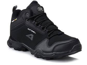 Buty trekkingowe męskie wysokie za kostkę czarne American Club 63/23
