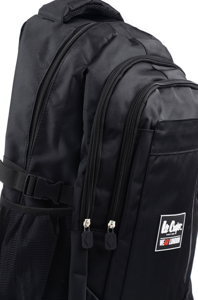 Plecak czarny Lee Cooper szkolny miejski trekkingowy kieszeń na laptopa A4