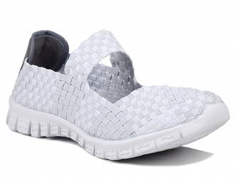 Buty sportowe damskie białe Rock Spring Talia White elastyczne wsuwane