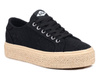 Trampki damskie espadryle na platformie tekstylne Lee Cooper 2424L