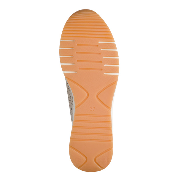 Sneakersy damskie Marco Tozzi 23501 buty na koturnie beżowe skórzane