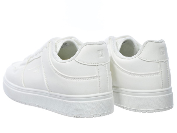 Sneakersy damskie całe białe Big Star RR274A241 sportowe sznurowane