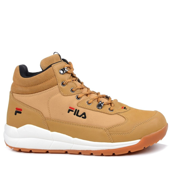 Buty sportowe Fila Alpha męskie zimowe wysokie camel	