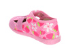 Kapcie dziewczęce do przedszkola róż Milami 118 na rzep szeroki nosek 